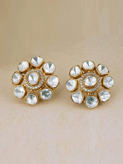 Ishhaara Polki Kundan Studs