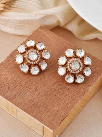 Ishhaara Polki Kundan Studs