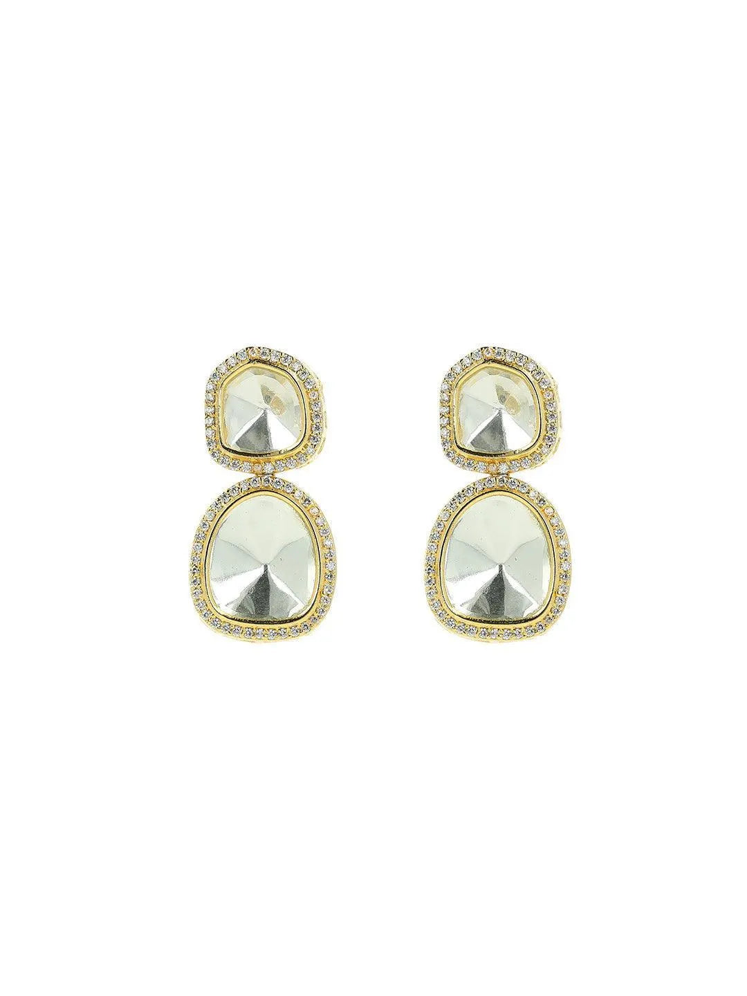 Ishhaara Polki Stone Ad Earring