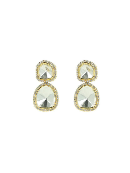 Ishhaara Polki Stone Ad Earring