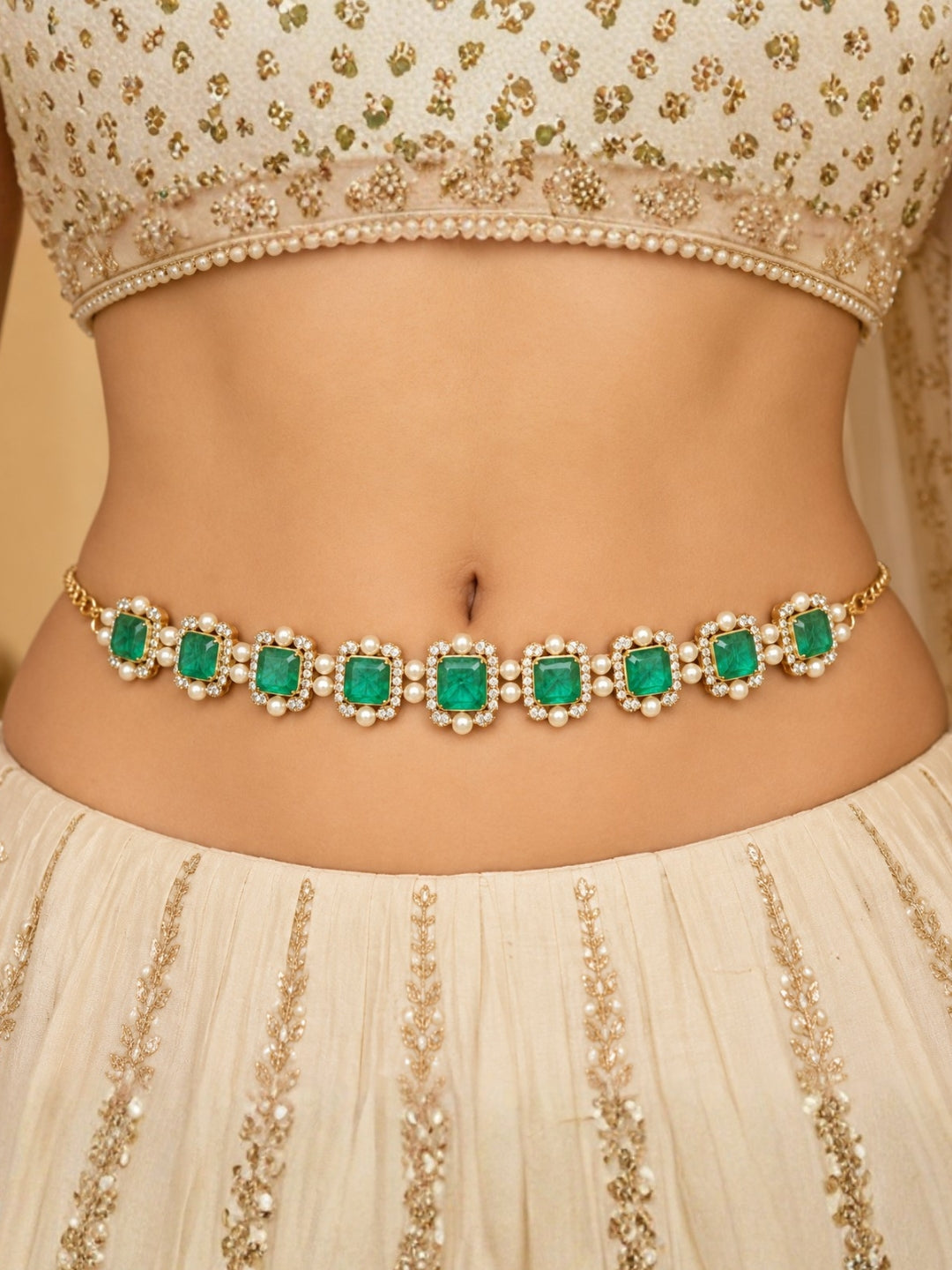 Ishhaara Precious Stone Studded Hip Belt