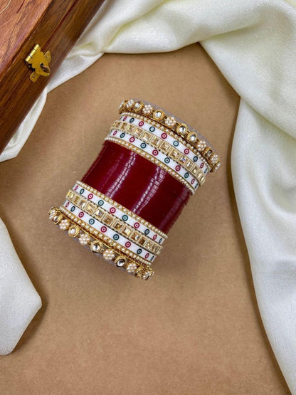 Ishhaara Punjabi Pearl And Kundan Studded Bridal Chooda