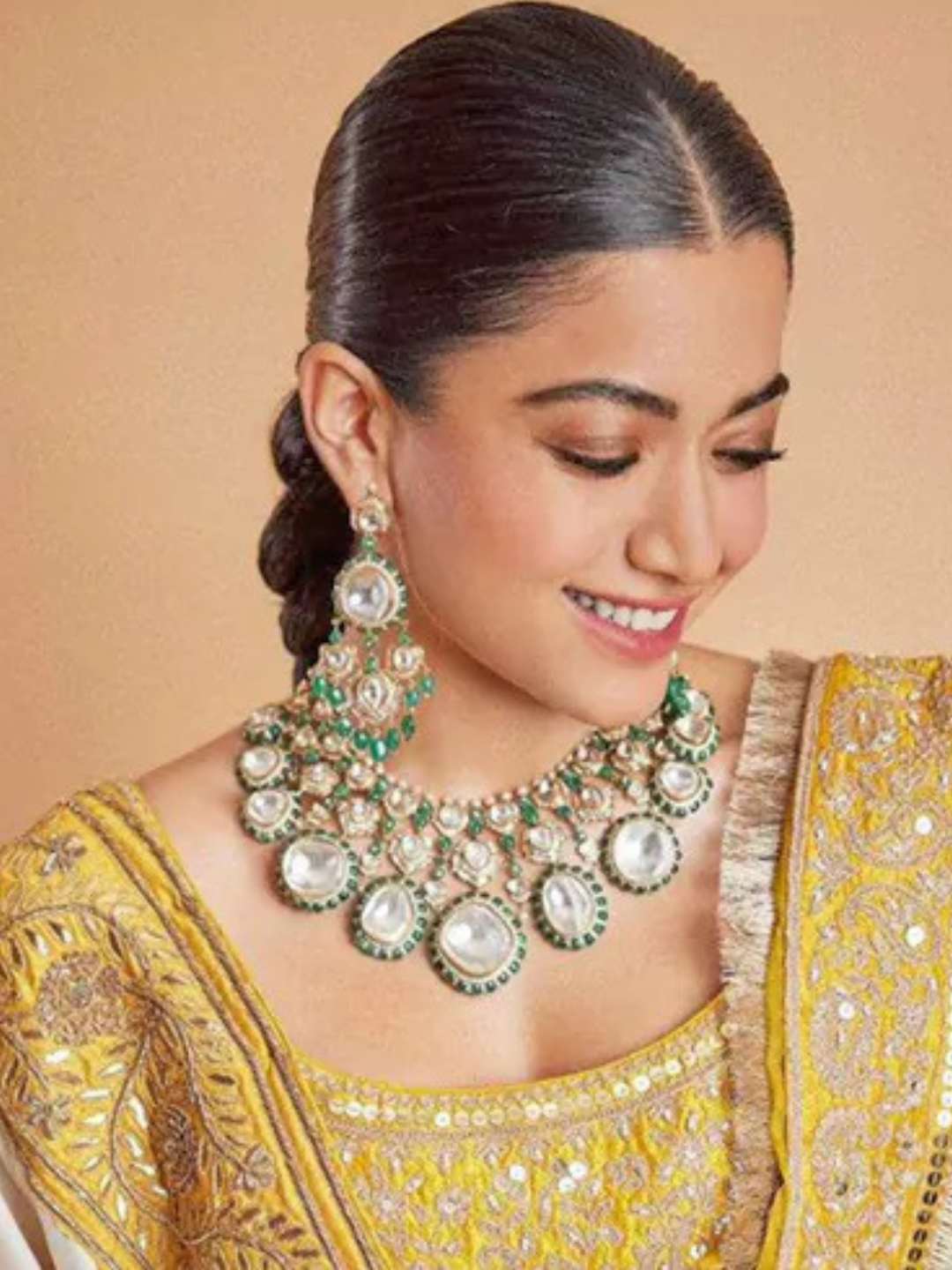 Ishhaara Rashmika Mandanna Inspired Bridal Choker Necklace