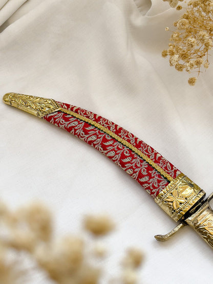 Ishhaara Red Colored Rajwadi Groom Katar