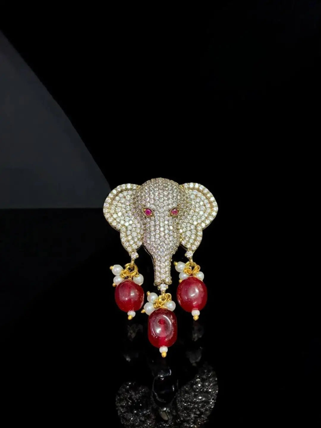 Ishhaara Red Shahrukh Khan Inspired Groom Brooch
