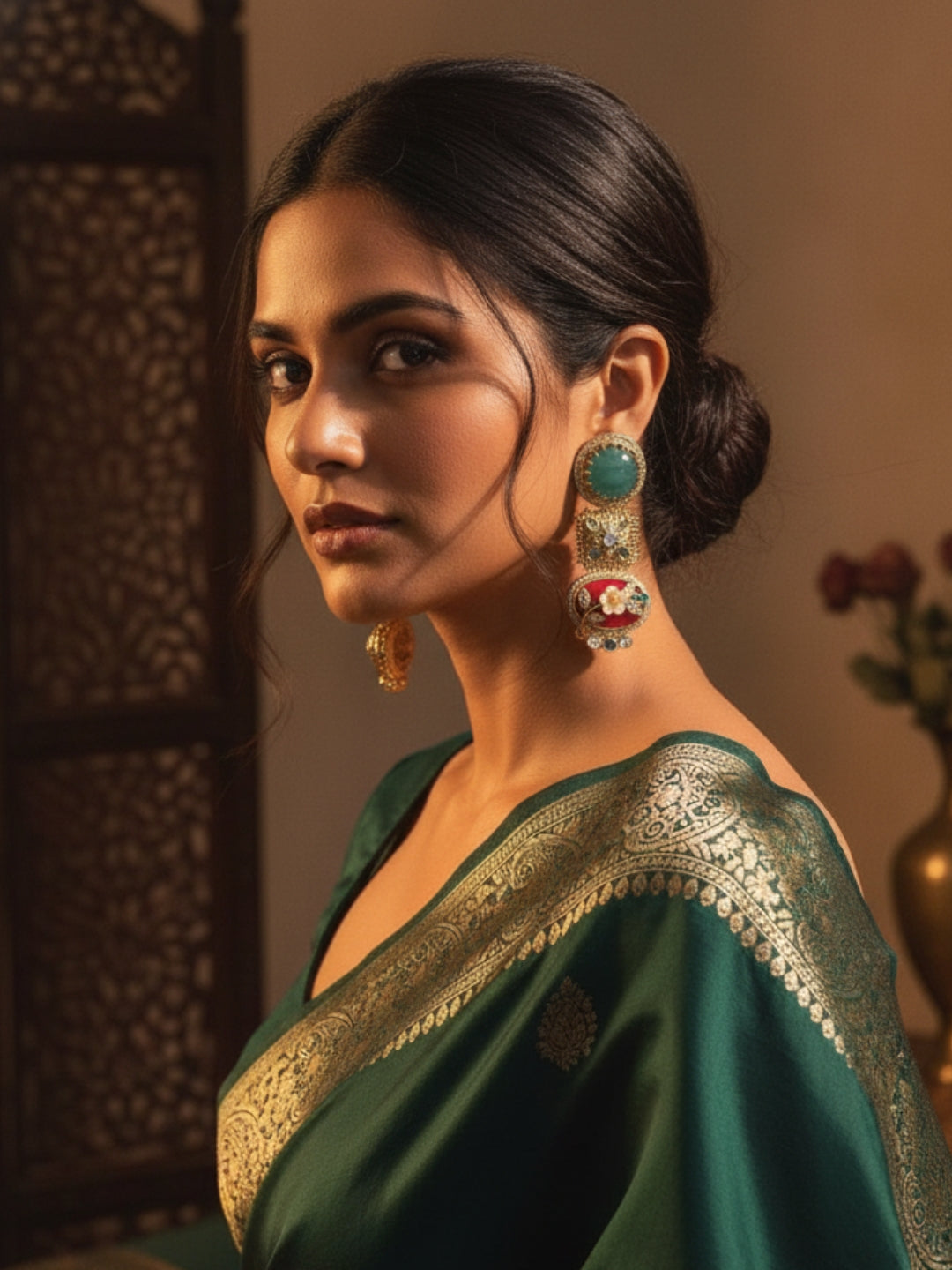 Ishhaara Regalia Bloom Cocktail Earrings