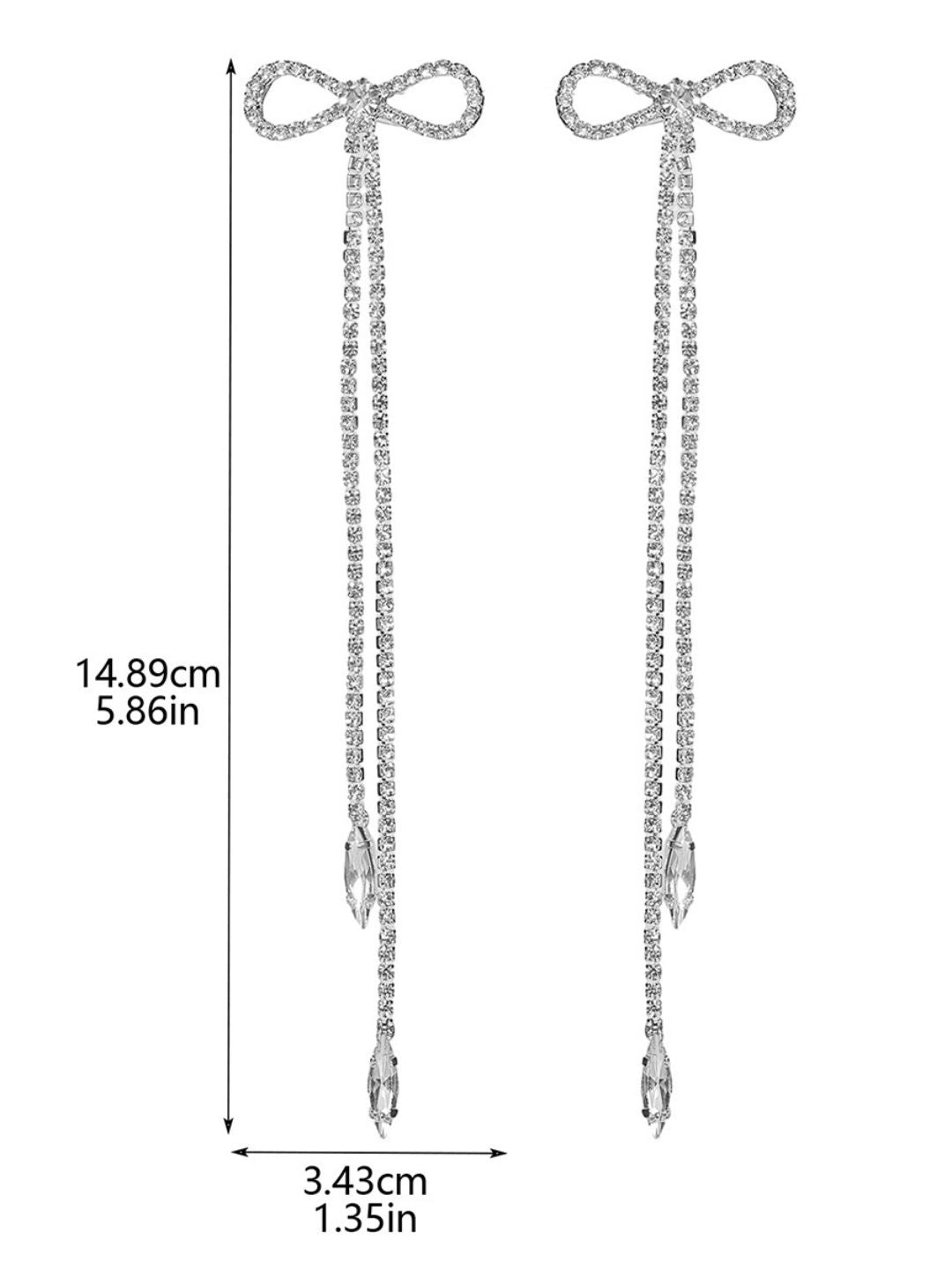 Ishhaara Ribbon Cascade Earring
