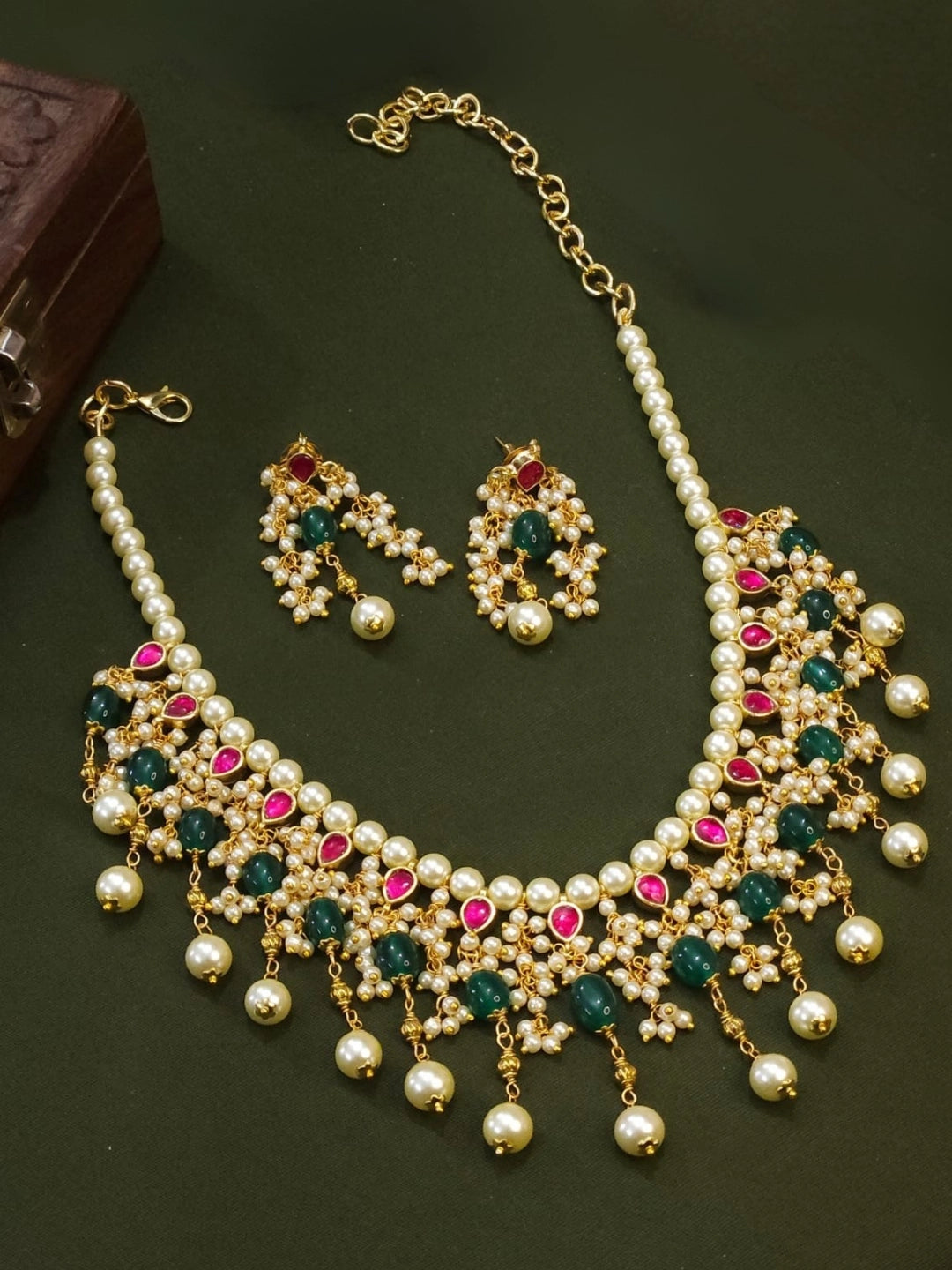 Ishhaara Sabyasachi Inspired Real Pachi Kundan Set
