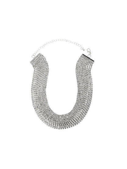 Ishhaara Sanya Kalsi In Showstopper Necklace Silver