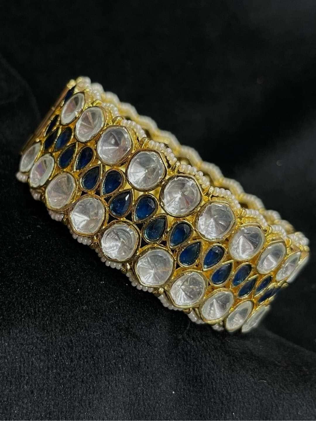 Ishhaara Sapphire Kundan Bangle