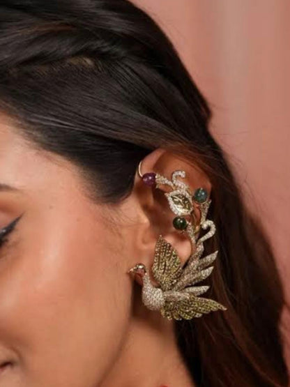 Ishhaara Sculptural Bird Wing Earcuffs