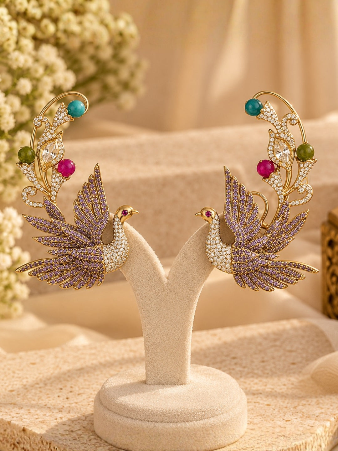 Ishhaara Sculptural Bird Wing Earcuffs