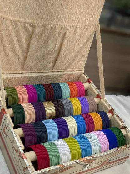 Ishhaara Set Of 36 Dozen Matt Bangles