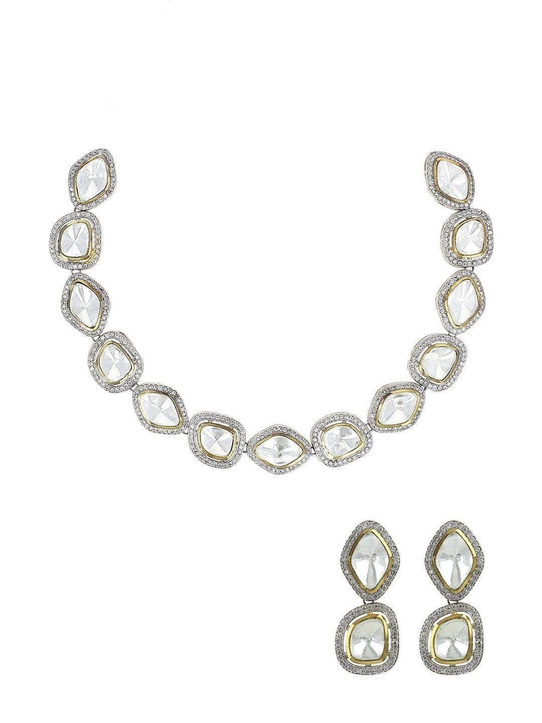 Ishhaara Shehnaaz Gill In Round Shape Kundan Choker Necklace