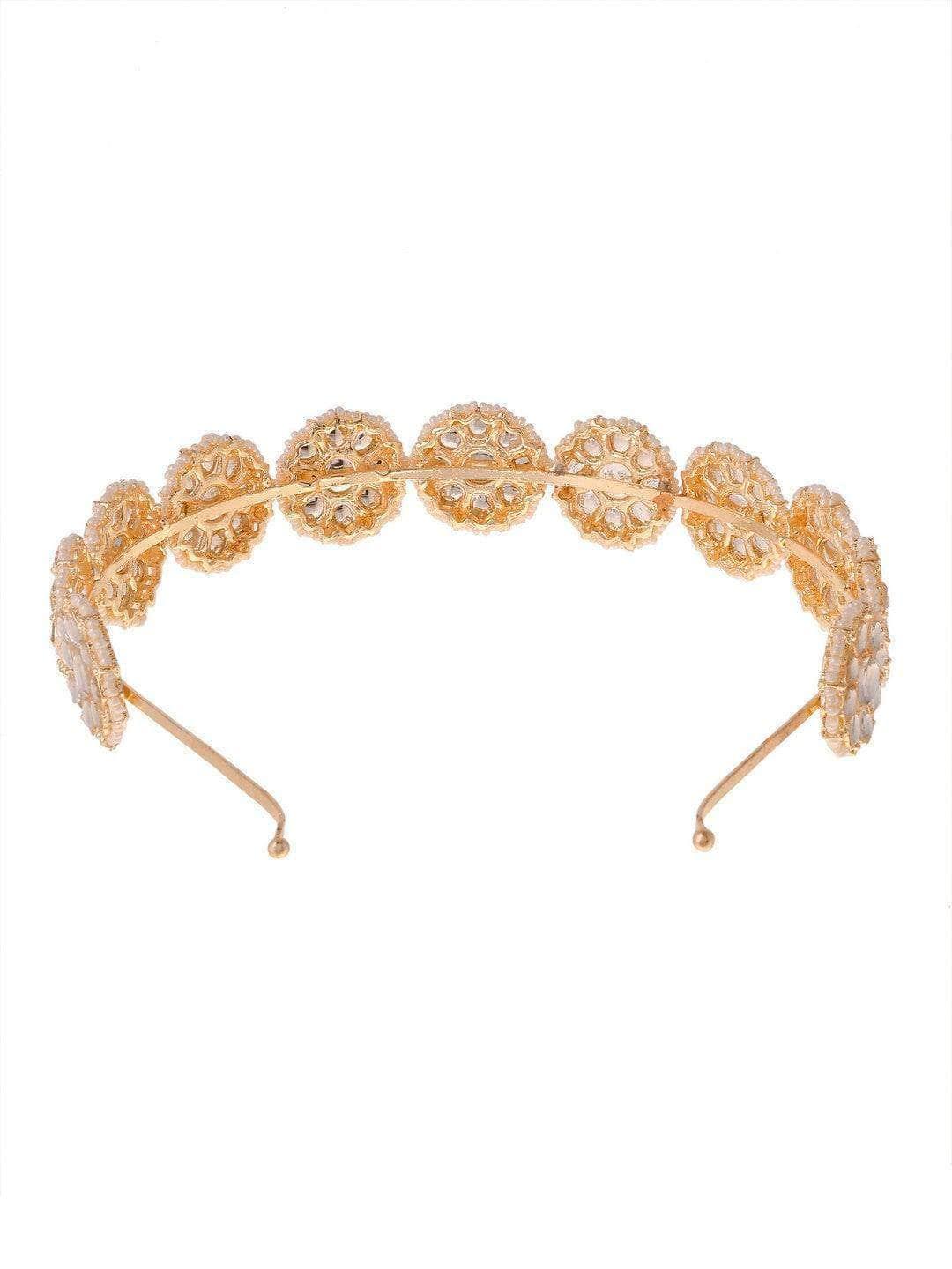 Ishhaara Shikha Sharma In Floral Kundan Studded Hair Band