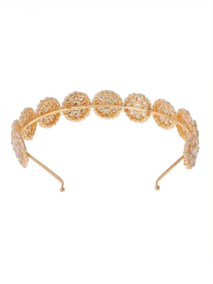 Ishhaara Shikha Sharma In Floral Kundan Studded Hair Band