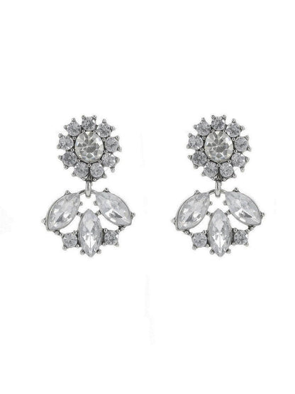 Ishhaara Shruti Shetty In Diamond Choker With Earrings Silver