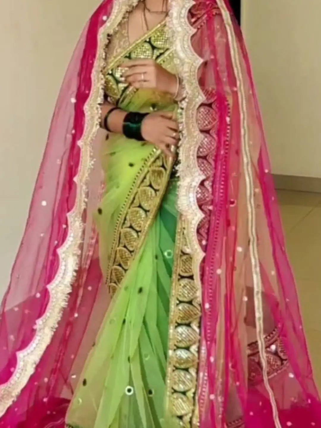 Ishhaara Six Kali Three Meter Long Veil Bridal Dupatta
