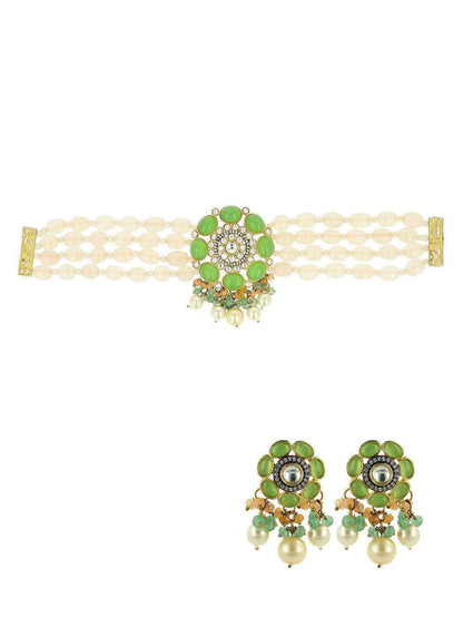 Ishhaara Sonal Chauhan In Precious Choker Beaded Necklace Set