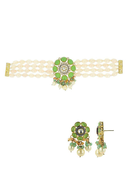 Ishhaara Sonal Chauhan In Precious Choker Beaded Necklace Set