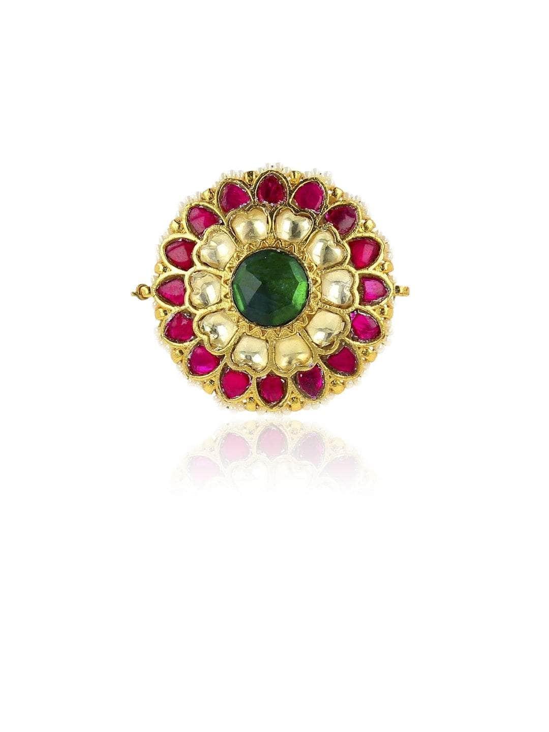 Ishhaara Sonali Bendre In Kundan Multi Color Sun Flower Ring
