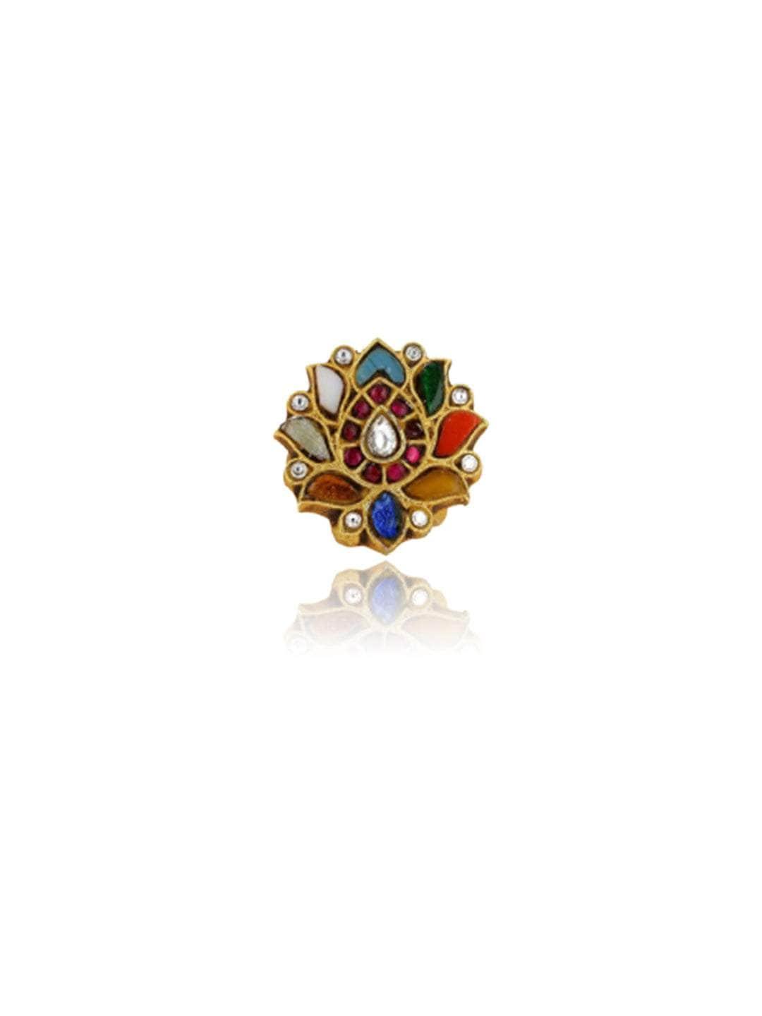 Ishhaara Sonali Bendre In Multi Color Lotus Ring