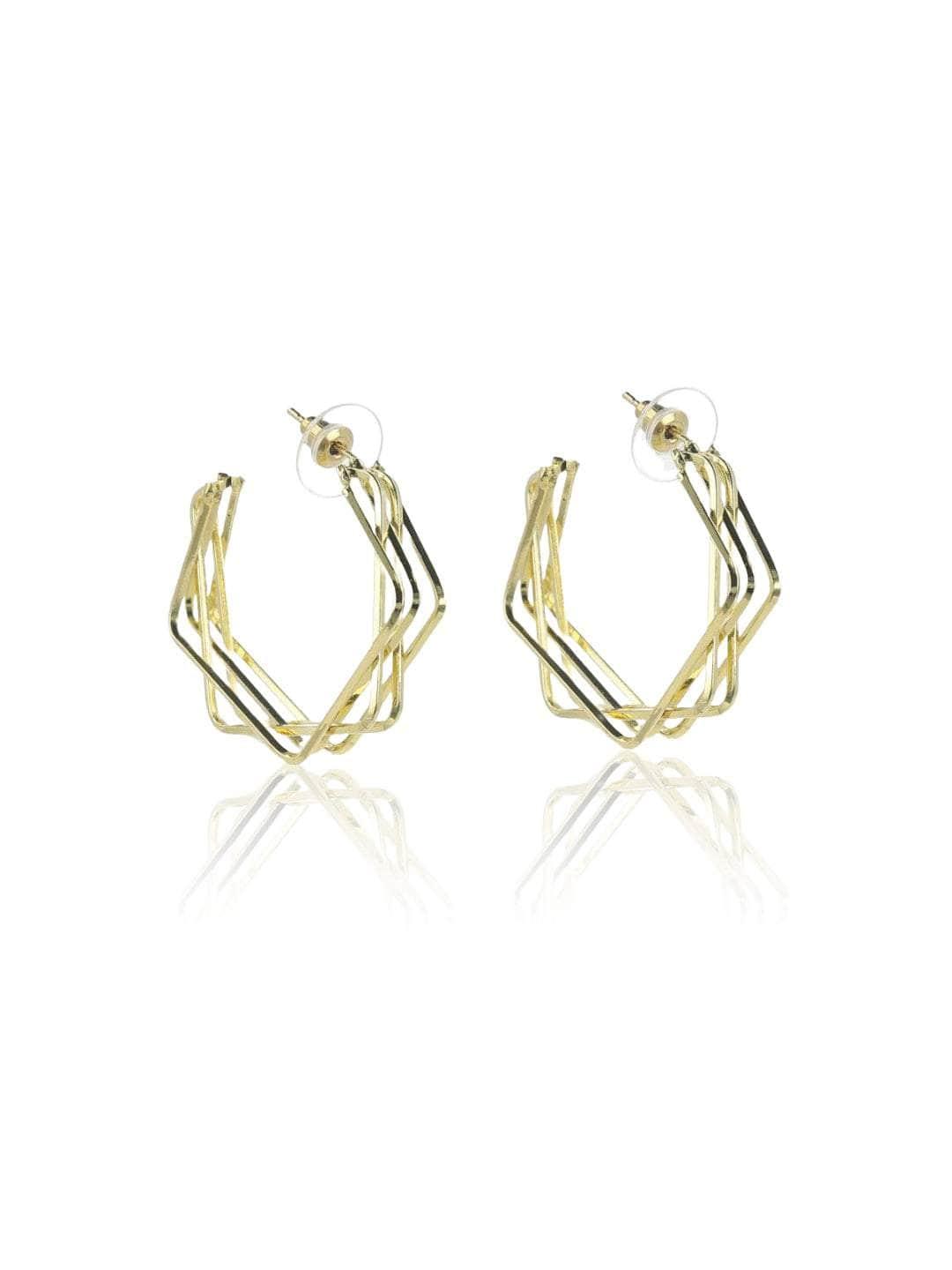 Ishhaara Square Hoop Earrings