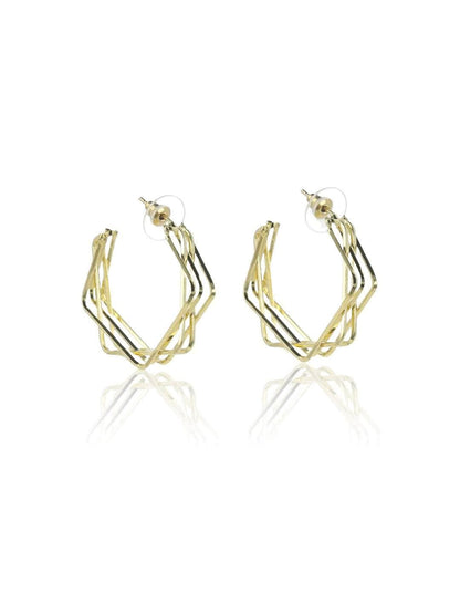 Ishhaara Square Hoop Earrings