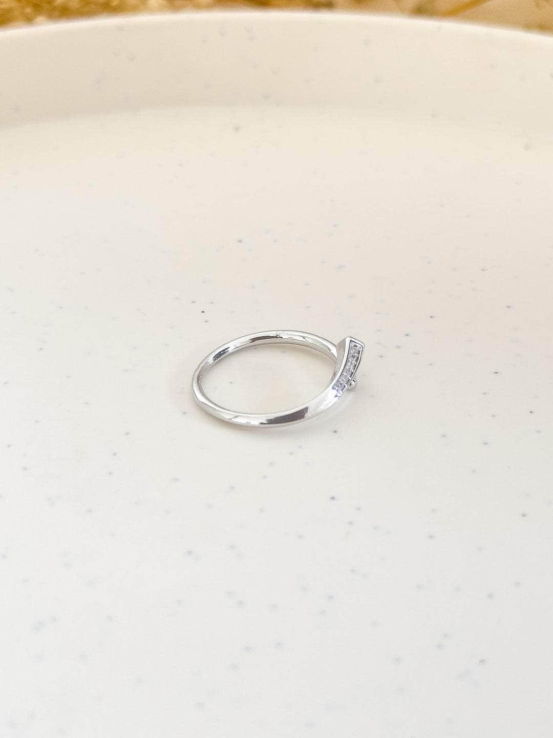 Ishhaara Prajakta Koli In Stainless Steel Minimalist Spiral Nail Ring