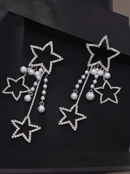 Ishhaara Star Pearl Stone Earring
