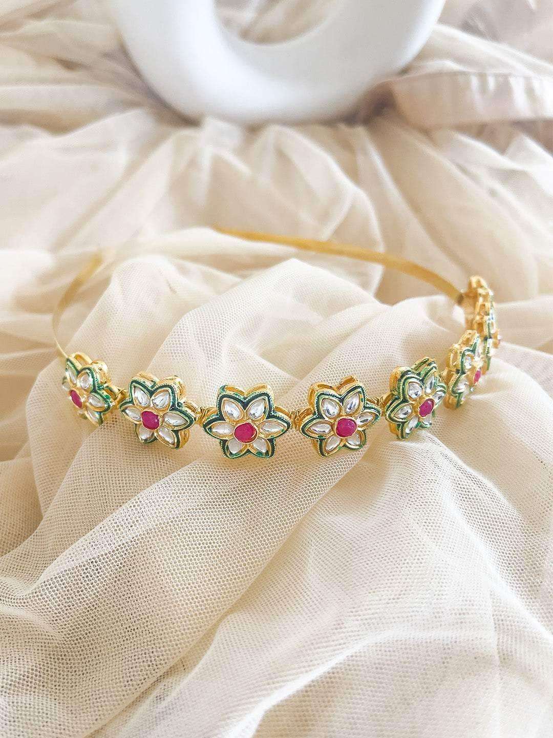 Ishhaara Star Shaped Meenakari Hairband