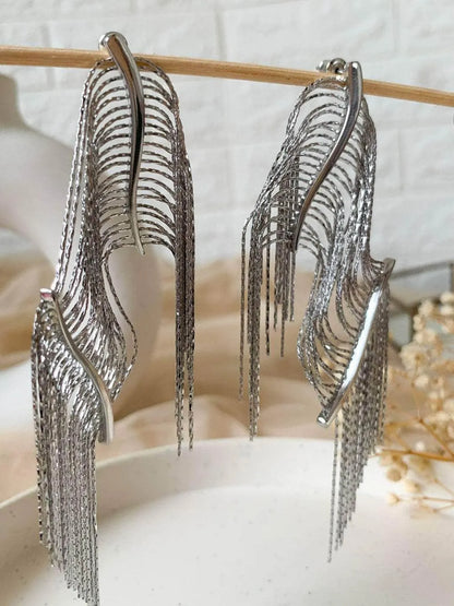 Ishhaara Tabu In Tassel Drop Earrings