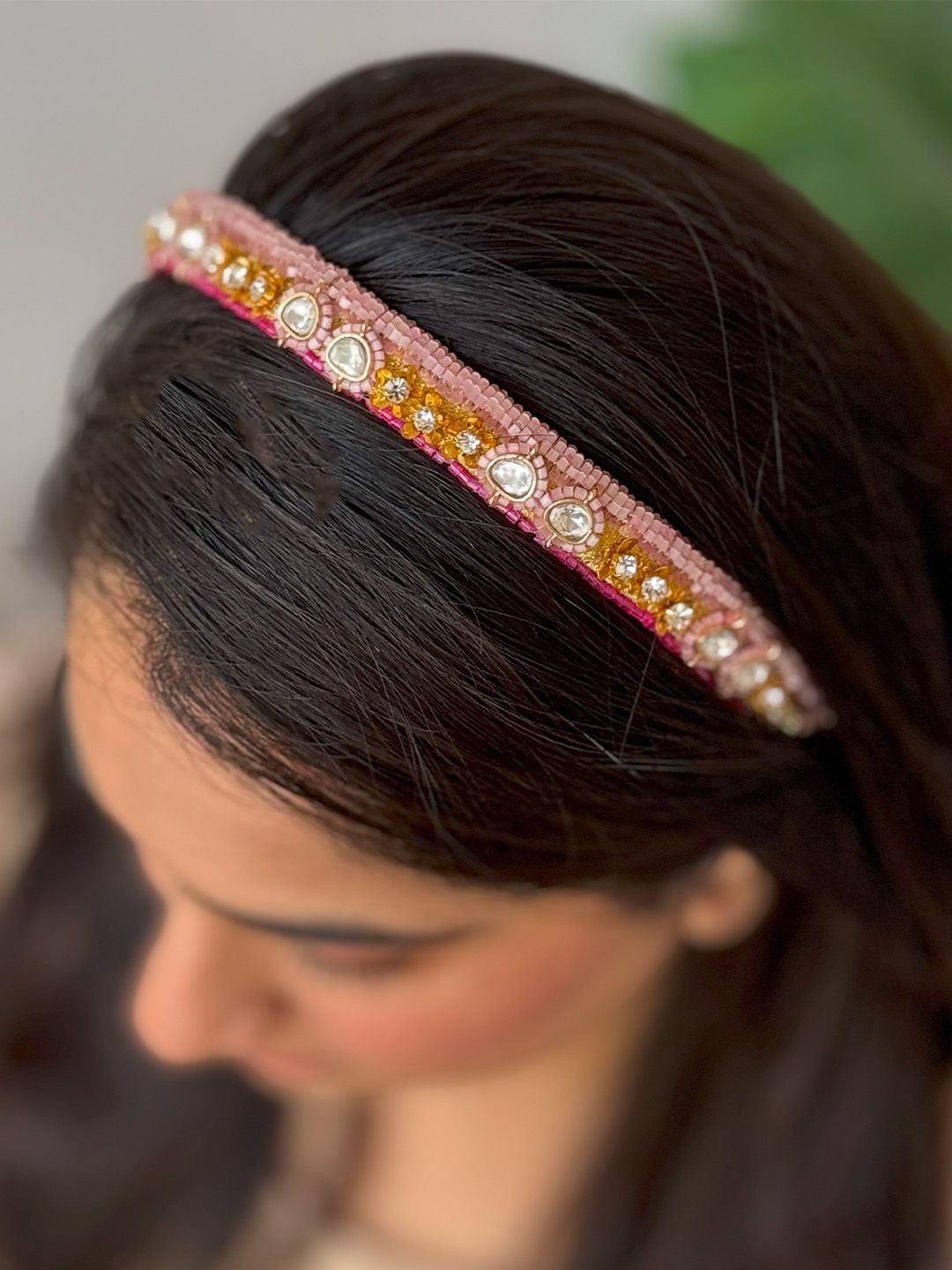 Ishhaara Thread Embroidered Multicolour Hairband