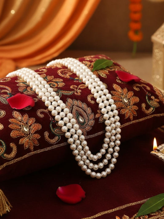 Ishhaara Three Line Pearl Mala
