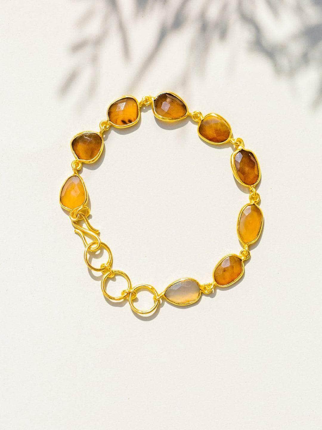 Ishhaara Tiger Eye Sparkler Bracelet