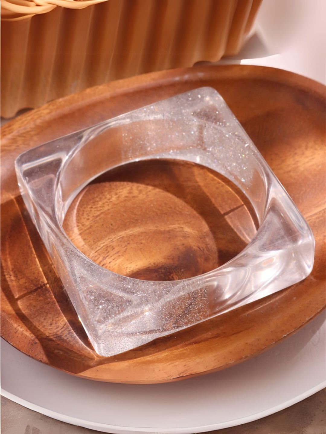 Ishhaara Transparent Acrylic Resin Bracelet