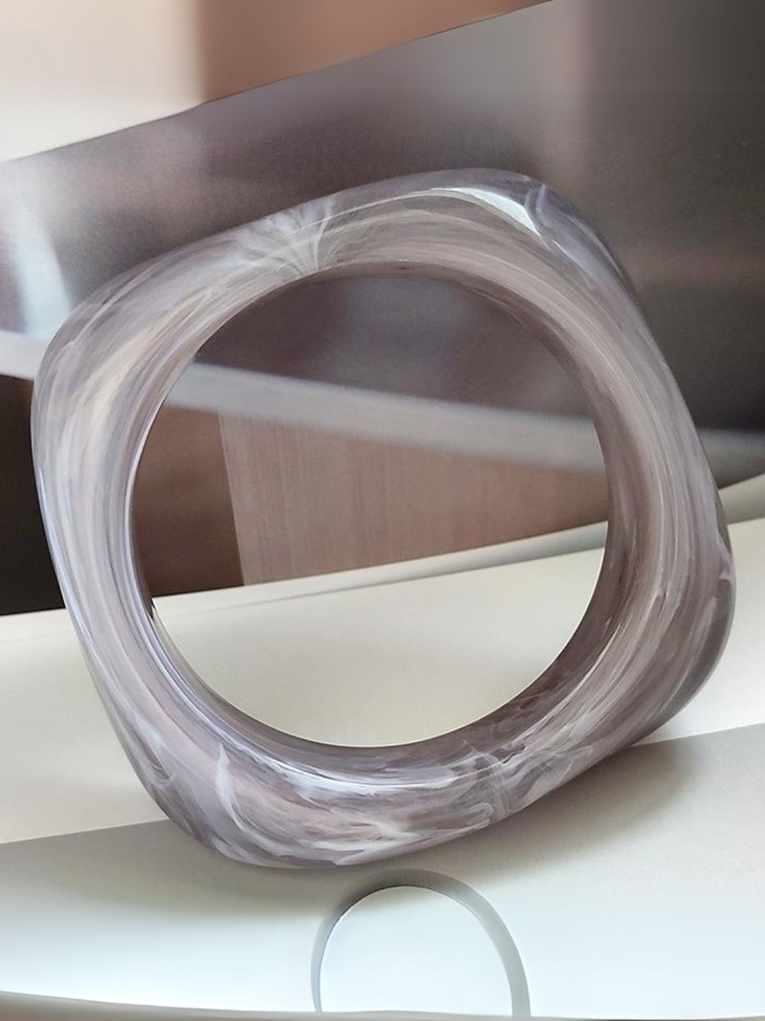 Ishhaara Trendy Korean Resin Acrylic Bangle Bracelet