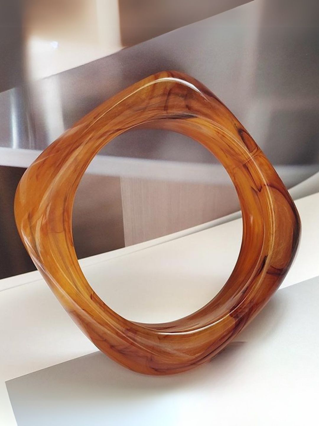 Ishhaara Trendy Korean Resin Acrylic Bangle Bracelet
