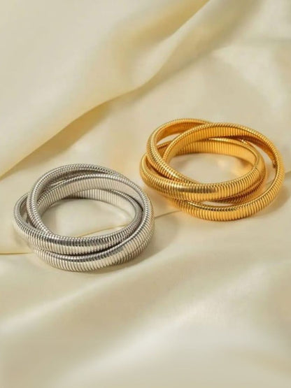 Ishhaara Triple Layer Wrap Stretchable Bracelet