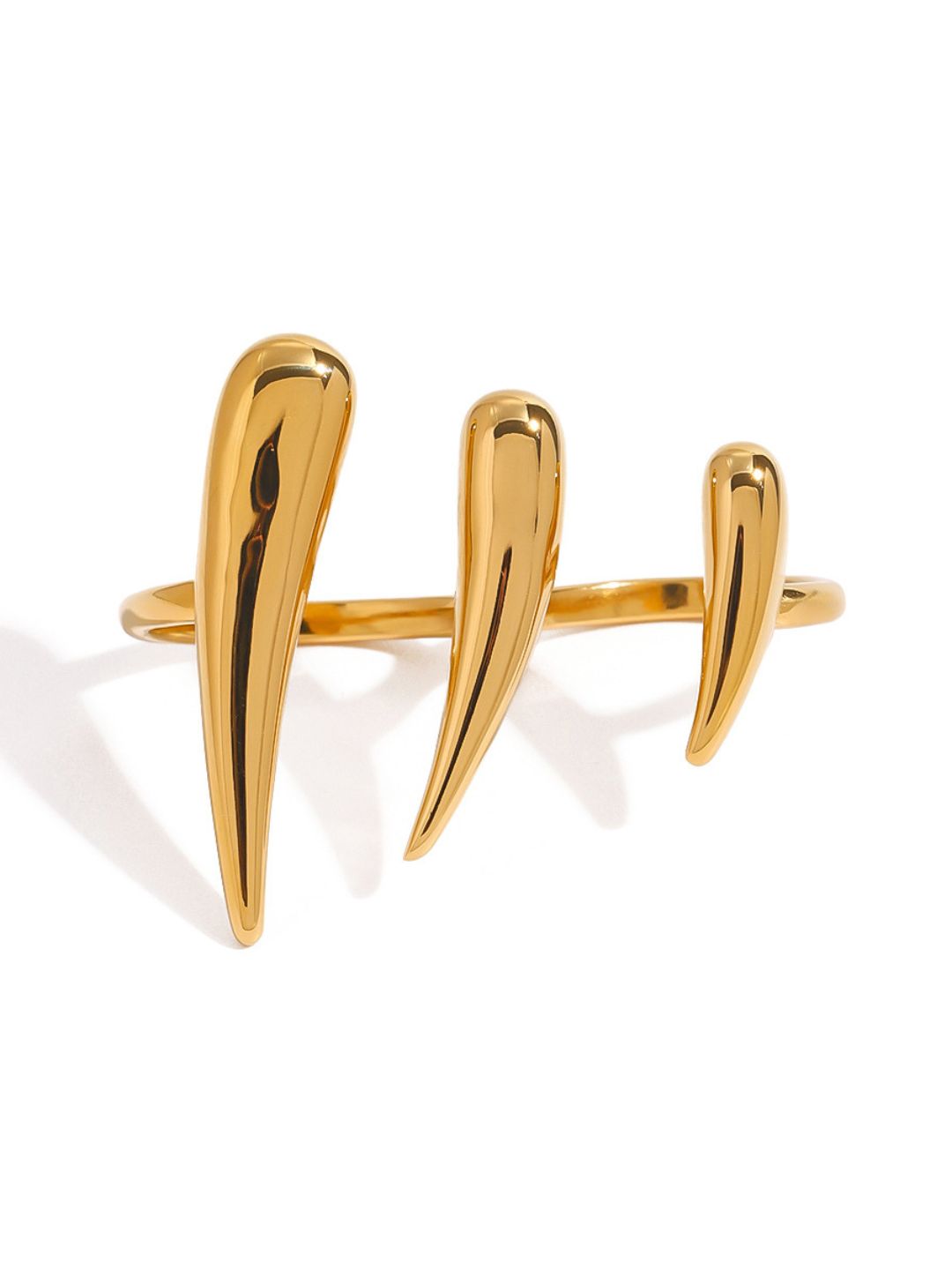 Ishhaara Unique Shaped Stainless Steel Ring