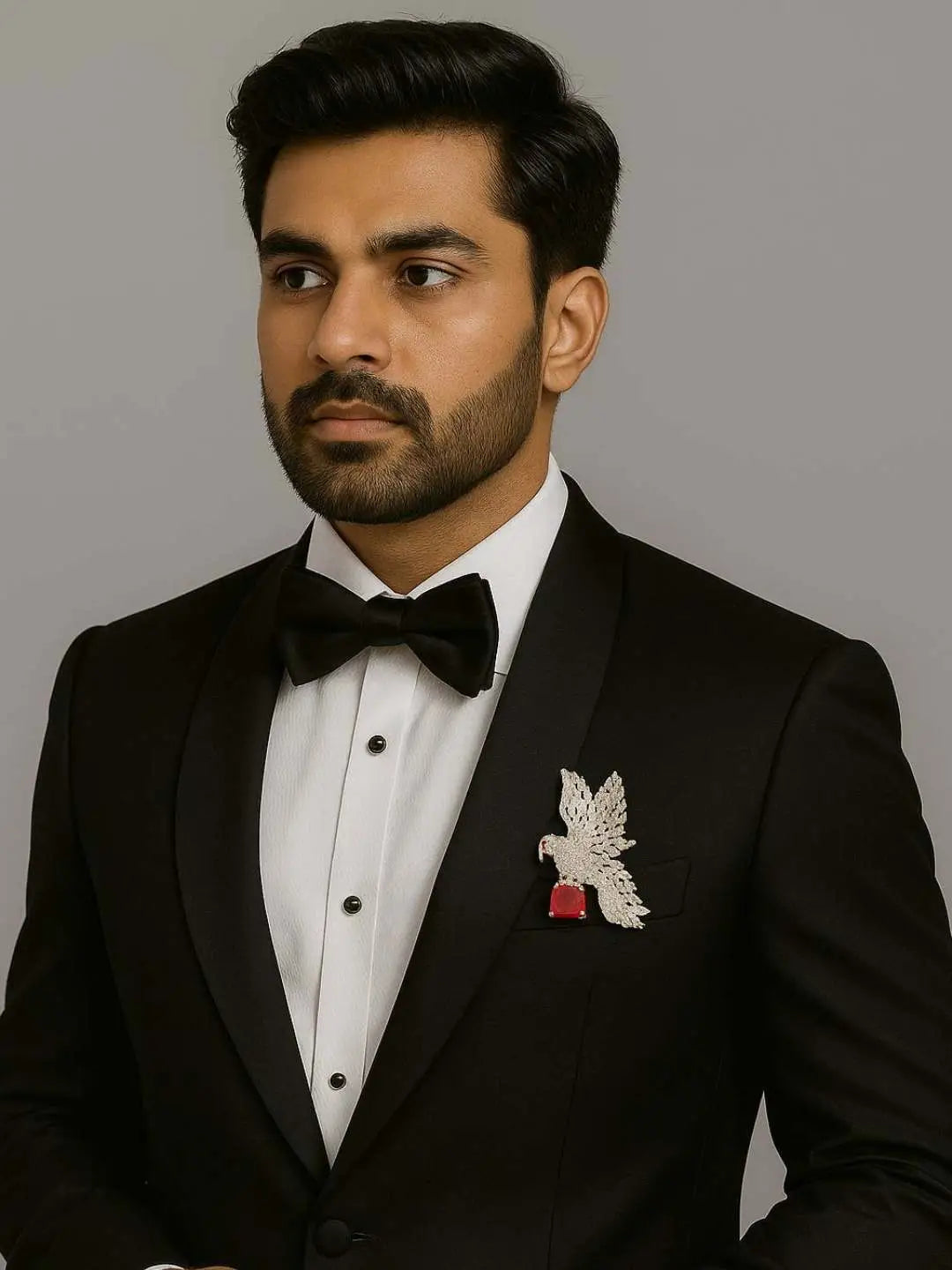 Ishhaara Victorian Bird Shaped Groom Brooch