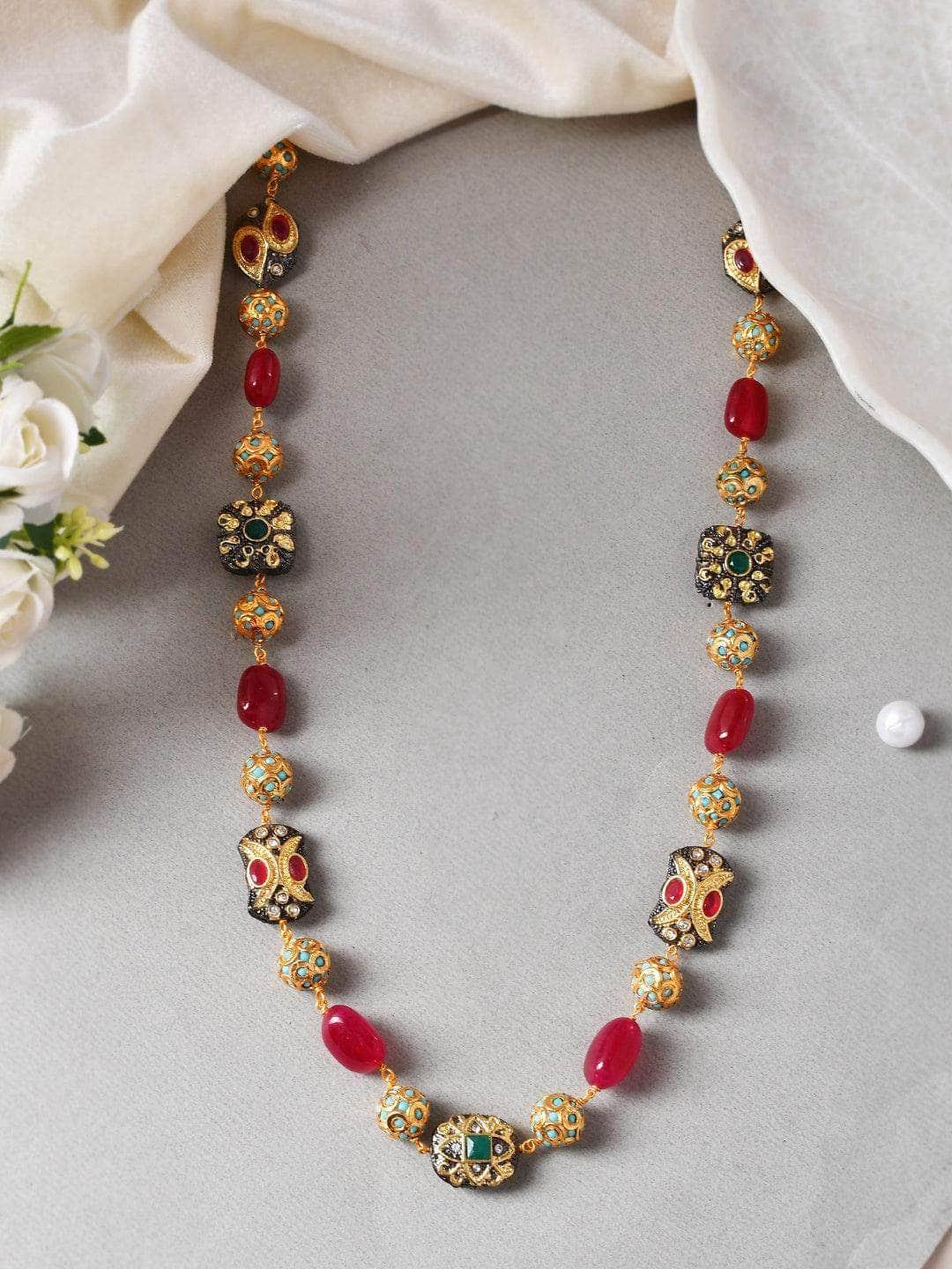 Ishhaara Victorian Semi Precious Long Chain