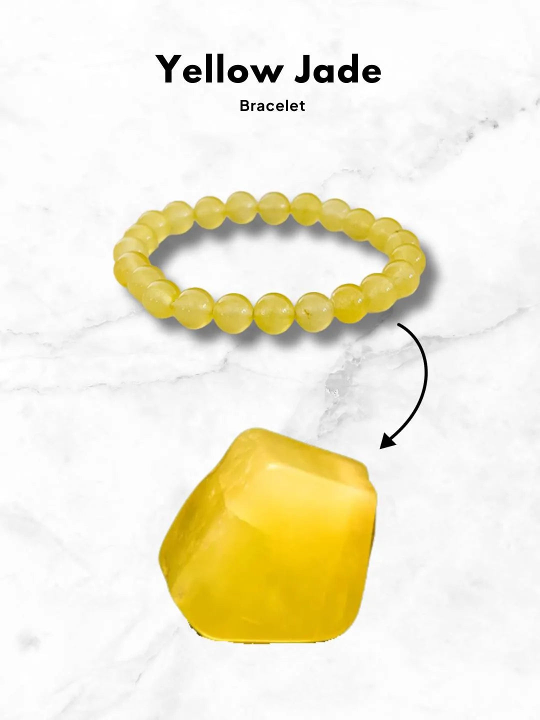 Ishhaara Yellow Jade Bracelet