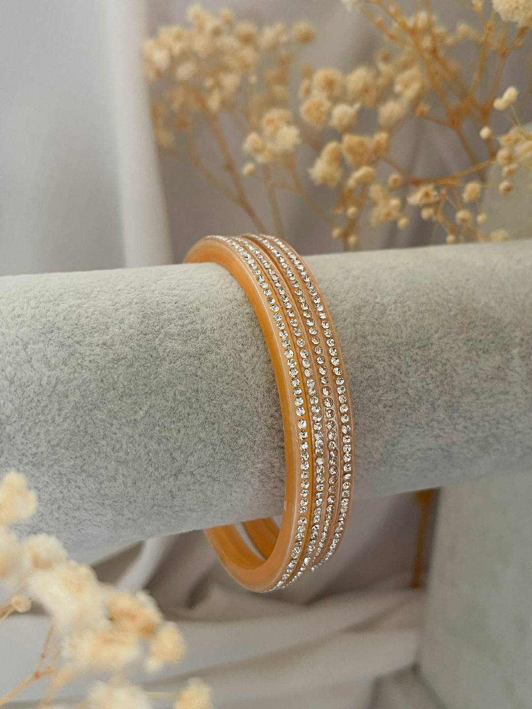 Ishhaara Zirocon Stone Bangle Set